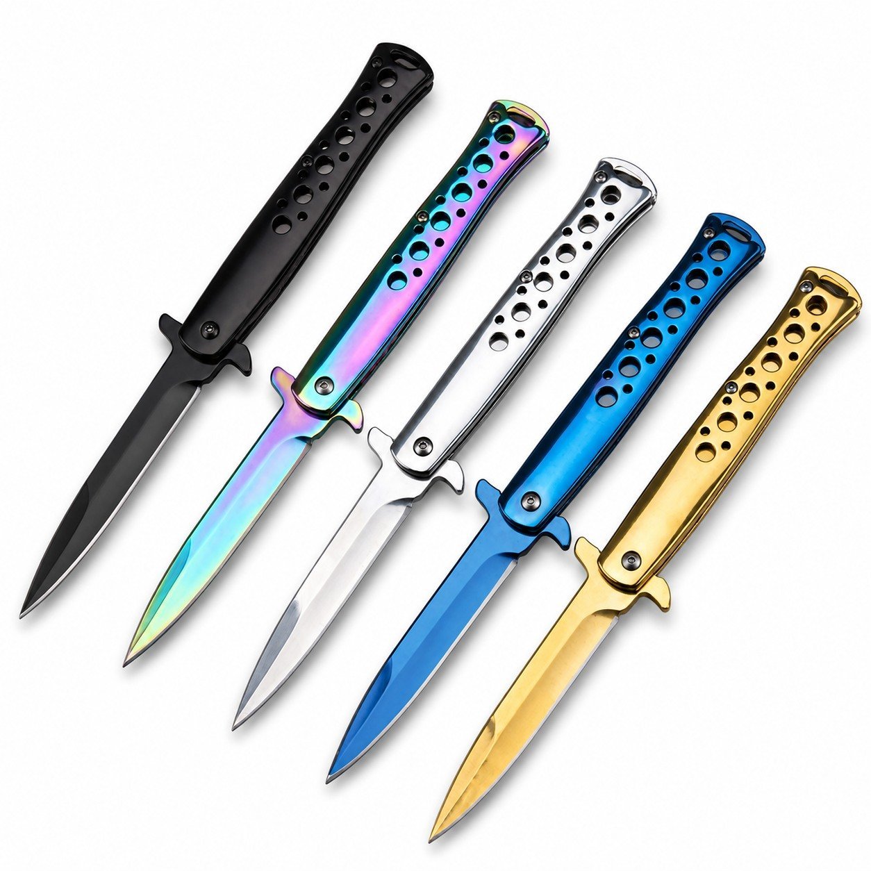 44561-main-white-clean Outdoor-Klappmesser im Stiletto-Stil – Survival-Camping-Schnappmesser