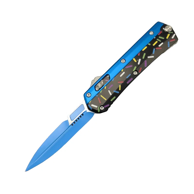 微信图片_20250428153110.webp Donut Fighter Switchblade OTF-Messer – Blau und Schwarz